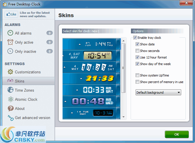 Free Desktop Clock v3.5