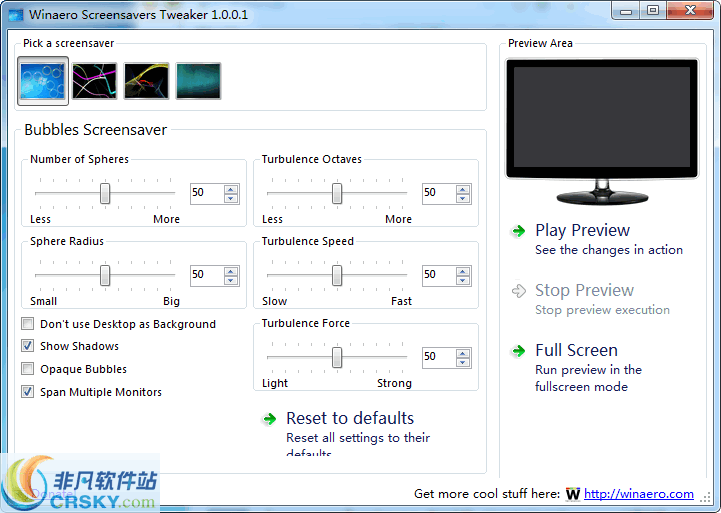 Winaero Screensavers Tweaker v1.0.0.7