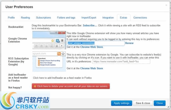 InoReader RSS Reader v1.5