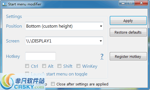 Start Menu Modifier v1.7