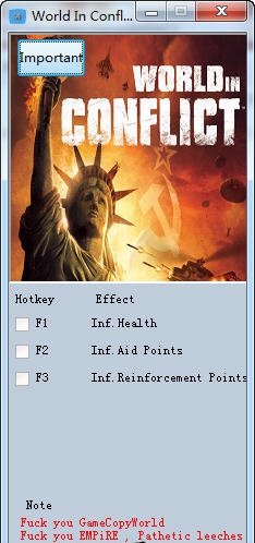 冲突世界完全版三项修改器 v3.5