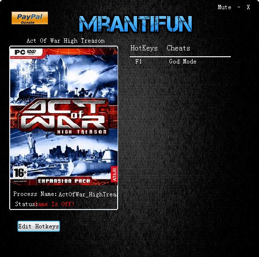 战争行为严重叛国修改器 v2.6