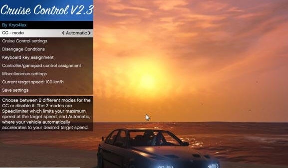 GTA5增强巡航控制和限速器MOD v2.6