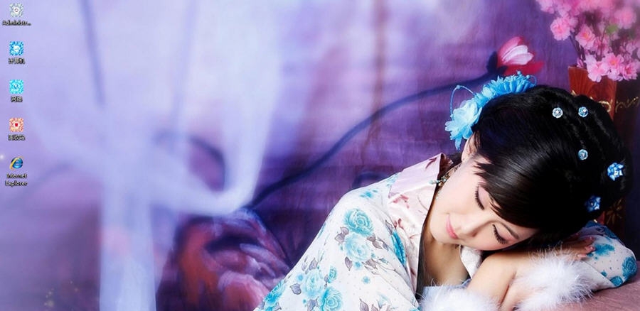 唯美画境古装美女Win7主题 v2016.10