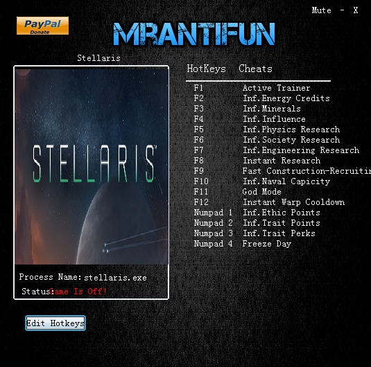 群星十六项修改器 v2.10
