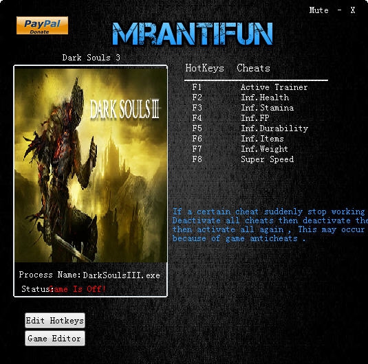 黑暗之魂3十七项修改器 v1.17