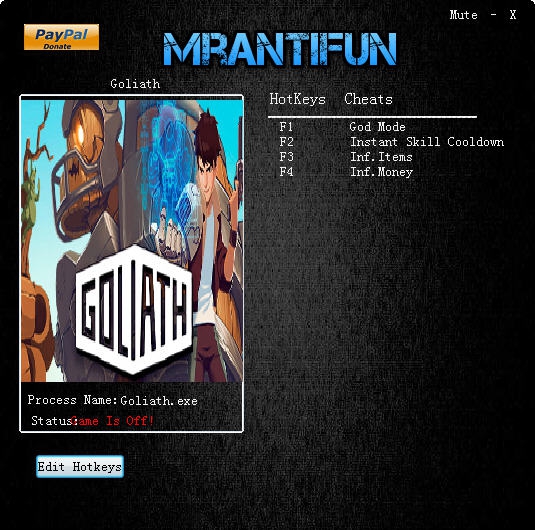 歌利亚四项修改器 v2.4