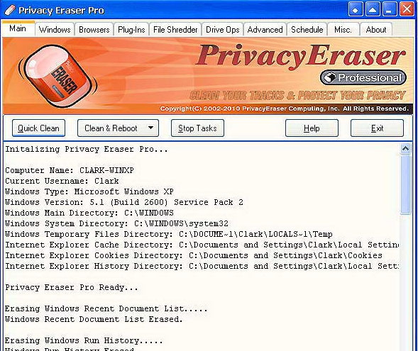 Privacy Eraser Free v5.0.0.3504