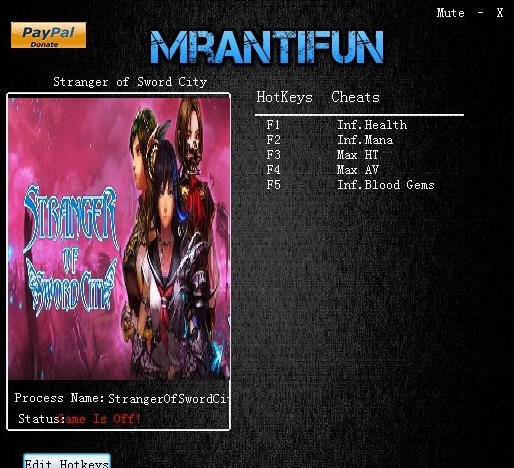 剑之街的异邦人五项修改器 v2.5