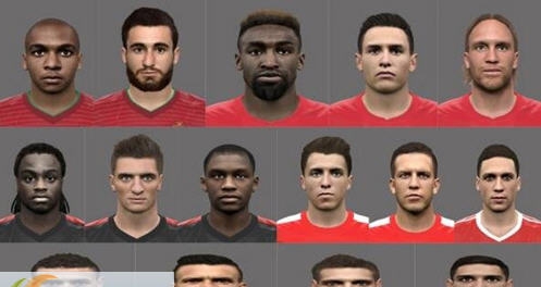 实况足球2016欧洲杯19名球员脸型MOD v2.5