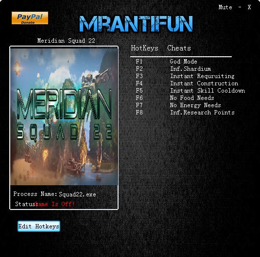 子午线22小队八项修改器 v2.3