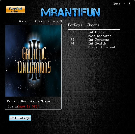 银河文明3四项修改器 v2.5