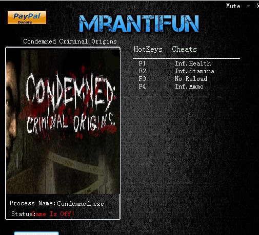 死刑犯罪恶起源四项修改器 v3.4