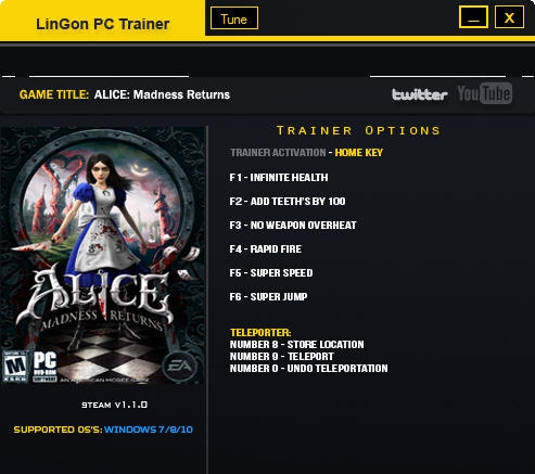 爱丽丝疯狂回归七项修改器 v3.7