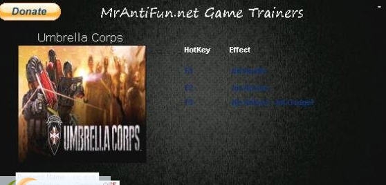 生化危机安布雷拉兵团四项修改器 v3.3