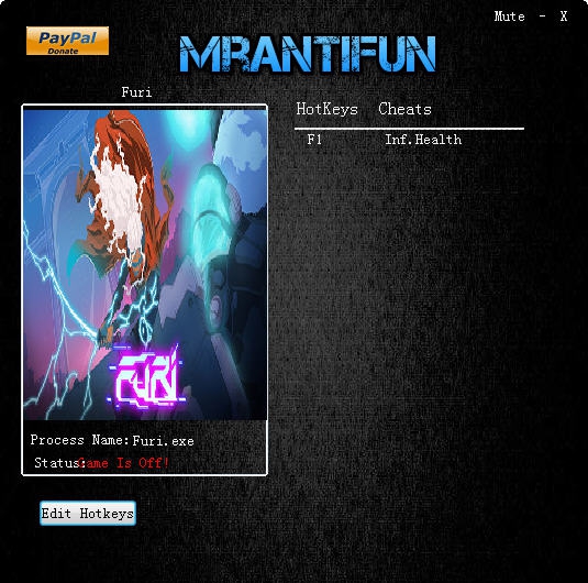 Furi无限生命修改器 v3.6