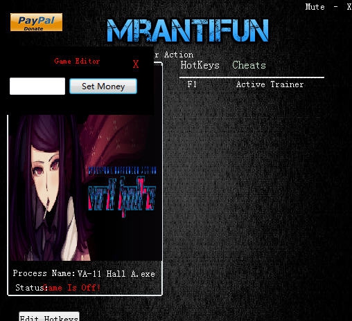 VA11HALLA赛博朋克酒保行动金钱修改器 v2.6
