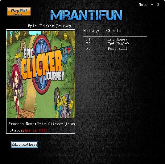 clicker的史诗之旅三项修改器 v2.4