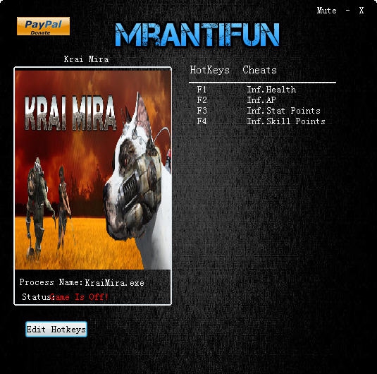 边疆米拉四项修改器 v3.5