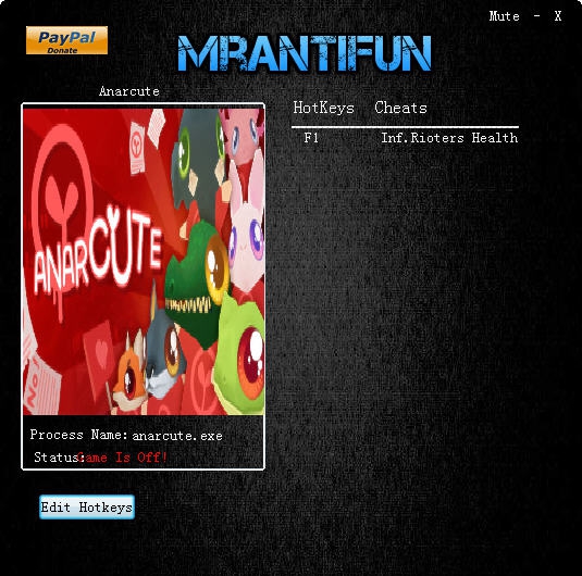 Anarcute无限暴徒生命修改器 v3.6