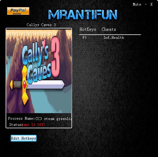 卡利的洞穴3无限生命修改器 v3.3