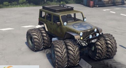 旋转轮胎牧马人越野车MOD v2.7