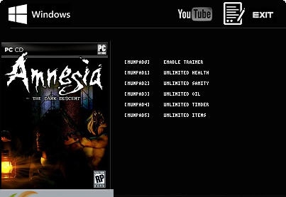 失忆症黑暗后裔五项修改器 v3.4