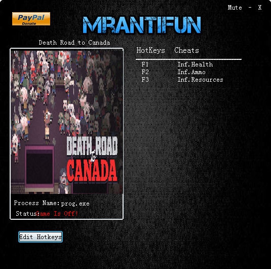 加拿大死亡之路无限生命子弹资源修改器 v3.7