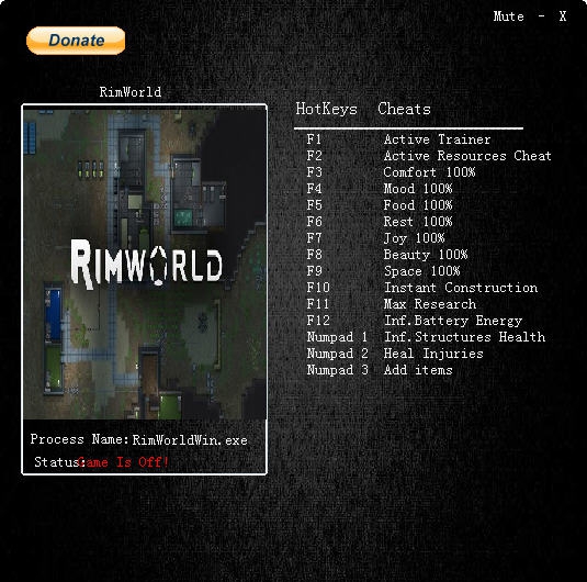 环世界A14十三项修改器 v0.14.1299