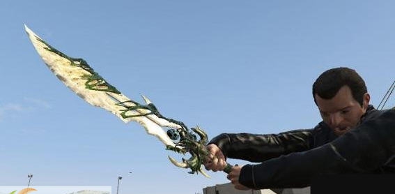 GTA5仿使命召唤黑色行动3恶灵之影剑武器MOD v2.6