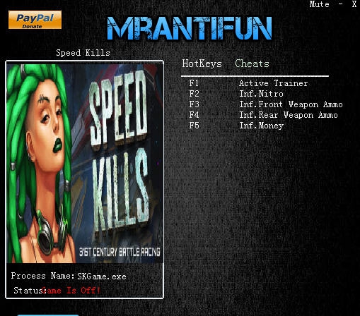狂飙速杀四项修改器 v3.5