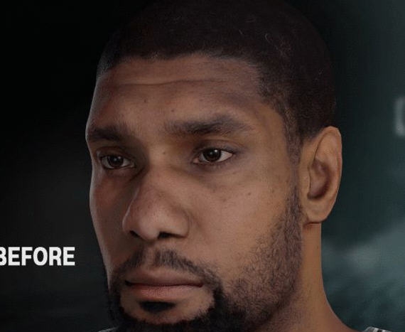 NBA2K16蒂姆邓肯逼真级面补 v2.7