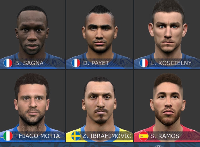 实况足球2017经典球星脸型补丁 v2.6