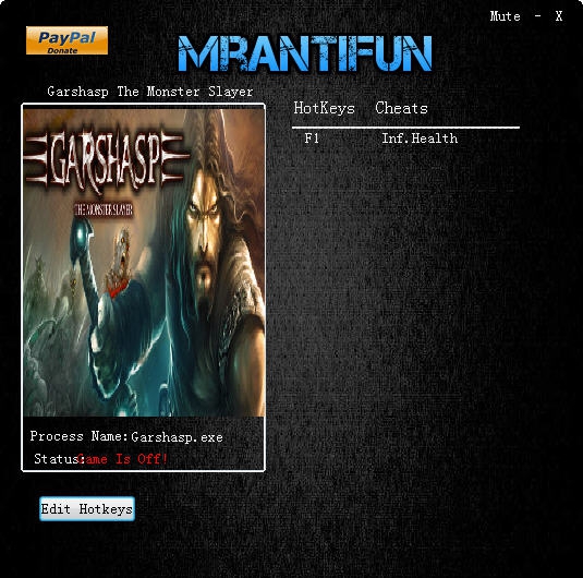 暗黑战神格尔沙普之怪物猎人修改器 v3.4