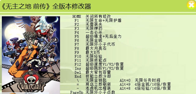 无主之地前传二十五项修改器 v3.5