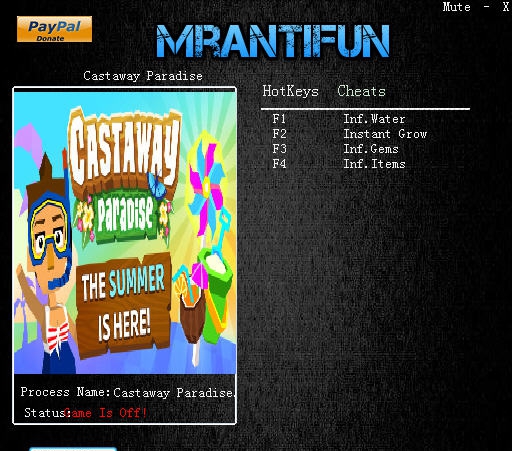 漂流者天堂四项修改器 v3.3
