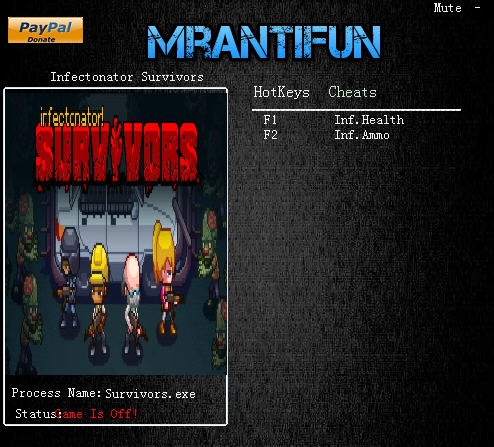 传染恐慌幸存者无限生命子弹修改器 v3.3