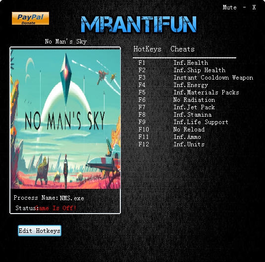 无人深空十二项修改器 v3.5