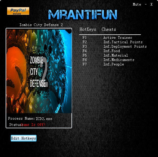 僵尸城市防御2六项修改器 v3.6