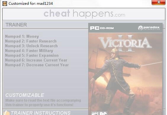 维多利亚2七项修改器 CHv1.6