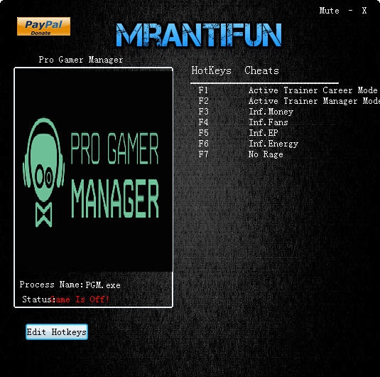 职业玩家经理五项修改器 v2.5