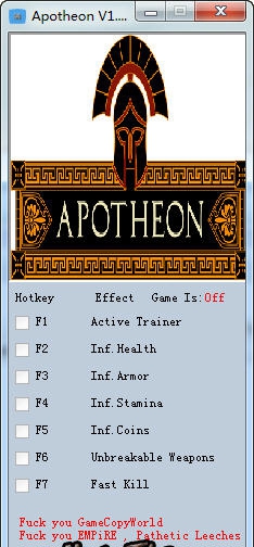亚普罗辛六项修改器 v3.4