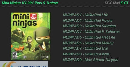 迷你忍者十一项修改器 v3.8