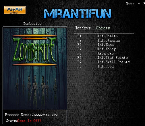 僵尸寄生虫八项修改器 v3.4