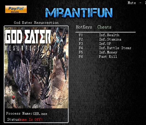 噬神者复兴六项修改器 v3.5