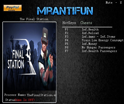 最后一站八项修改器 v3.4