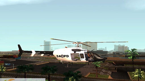 侠盗猎车手圣安地列斯贝尔407直升机MOD 璀︾敤v1.5