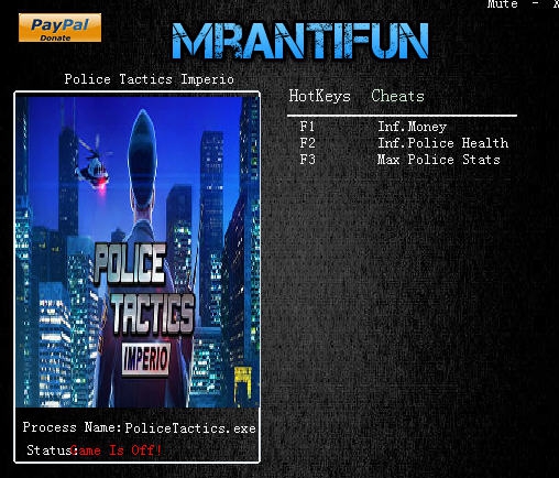 警察战术帝国三项修改器 v3.5