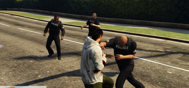 侠盗猎车手5徒手警察MOD v2.5