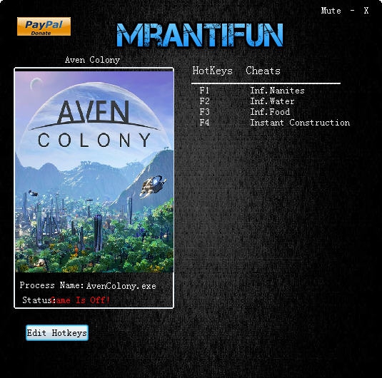 艾文殖民地四项修改器 v2.4